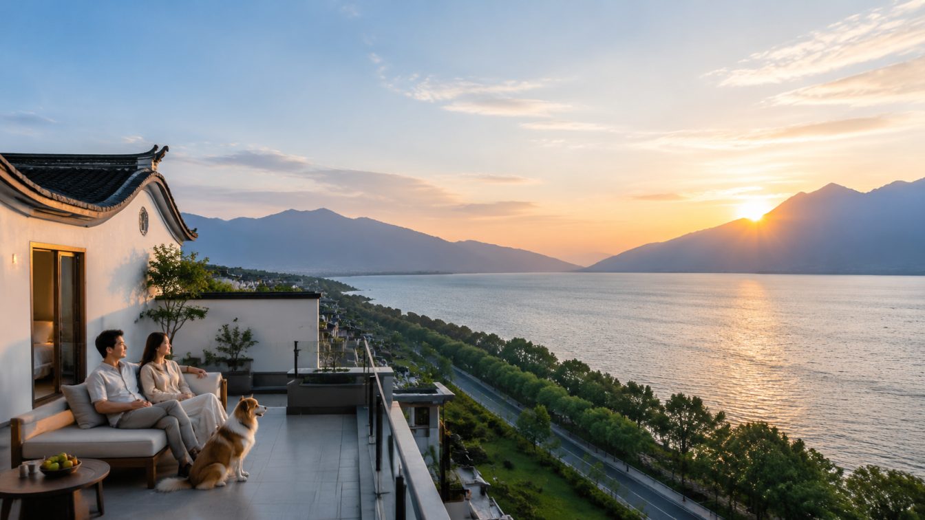 昭阳区携宠住进洱海落日